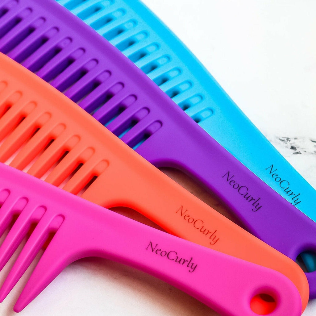 Wide Tooth Detangle & Style Comb - Purple